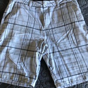 O’Neill White Plaid Board Shorts